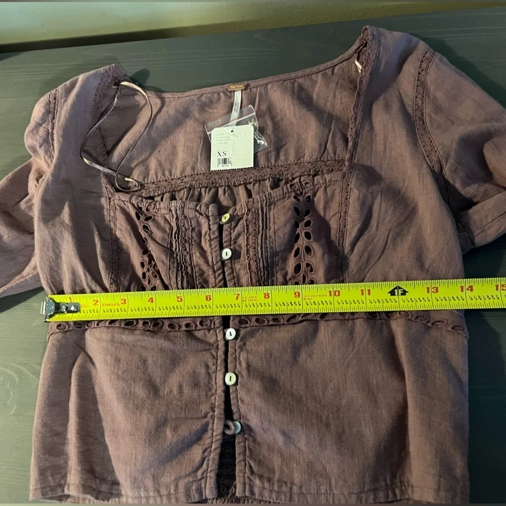 Free People Joi Eyelet Blouse NWT
